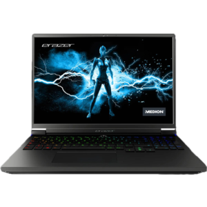 Medion ERAZER Major X10 gaming-laptop med Intel Core i7-12700H, Intel Arc A730M GPU, 16 GB DDR5 RAM, 1 TB NVMe SSD og 16” QHD 165Hz skærm.