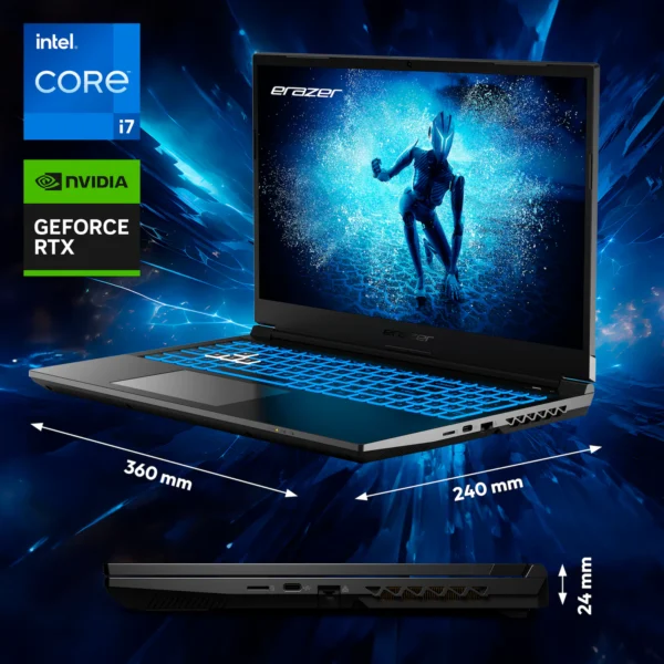 ERAZER Deputy P60i – Gaming-bærbar