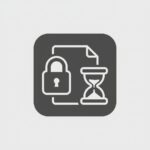 Illustration af sikker upload og midlertidig filhåndtering med automatisk sletning