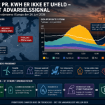 Infografik, der illustrerer de historisk høje elpriser i Europa den 24. juni 2026. Grafikken viser engrospriser i blandt andet Belgien, Holland og Tyskland samt forklarer, hvordan lav vindproduktion, faldende solenergi, reduceret atomkraft og dyre gasværker førte til rekordhøje strømpriser. Den illustrerer også mulige løsninger som vedvarende energi, energilagring, Power-to-X og moderne kernekraft.